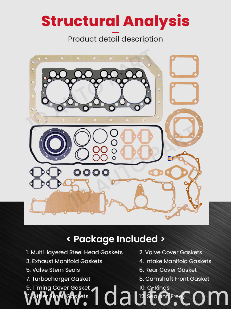 Auto Parts Full Gasket MITSUBISHI 4D35